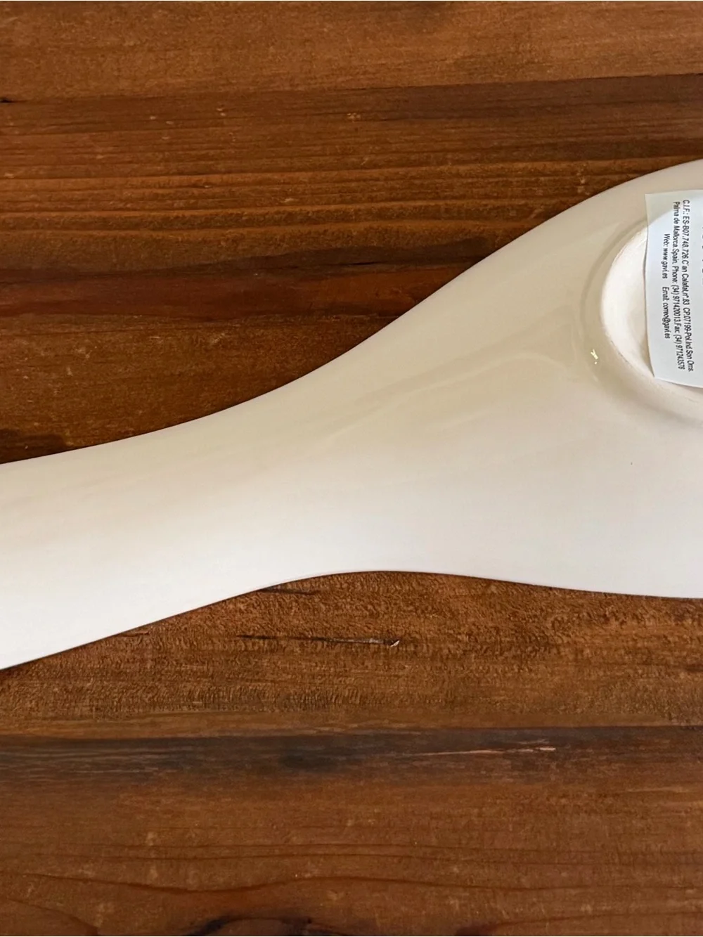 NWT Gavi Fashion Spanish Ceramic Red Polka Dots Spoon Rest